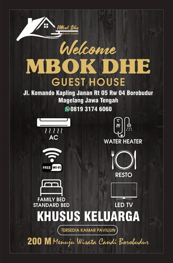 Penginapan & Guest House Mbok Dhe Borobudur Magelang Eksteriør billede